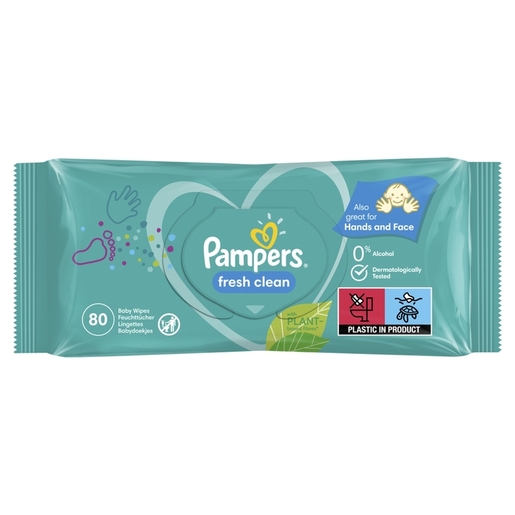 Pampers Fresh Clean vlažne maramice, 80 kom