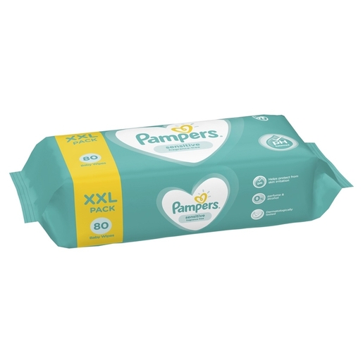 Pampers Sensitive vlažne maramice, 1 pakiranje, 80 kom