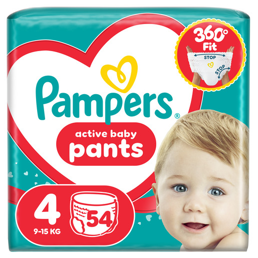 Pampers Pants pelene gaćice, vel. 4, 9-15 kg, 54 kom