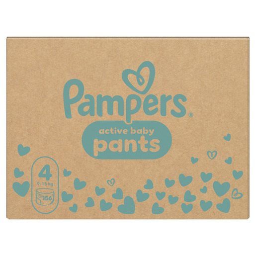 Pampers Active Baby Pants pelene gaćice, vel. 4, 9-15 kg, 156 kom
