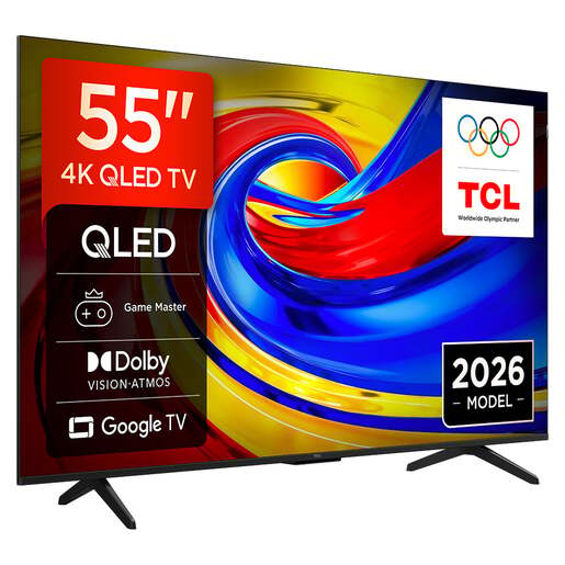 TCL 55" QLED TV 55P7L, Premium 4K, Google TV, Dolby Vision & Atmos, HDR10+
