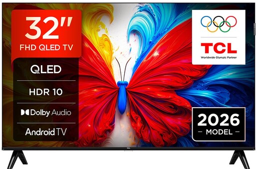 TCL 32" QLED TV 32S5L, FHD, Android TV, Dolby Audio, HDR 10