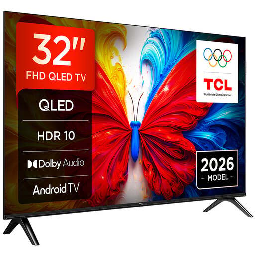 TCL 32" QLED TV 32S5L, FHD, Android TV, Dolby Audio, HDR 10