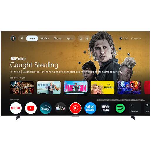 TCL 98" QD-Mini LED TV 98P8L, 4K, Google TV, Dolby Vision, Onkyo Audio System 2.1ch, HDR10+