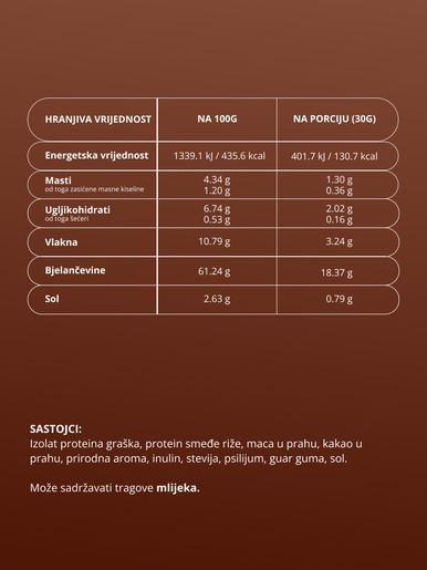 EQUA veganski protein, čokolada, 600g