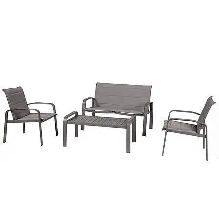 HESPERIDE set vrtnog namještaja ELYN, 64 x 31 x 116 cm, smeđa