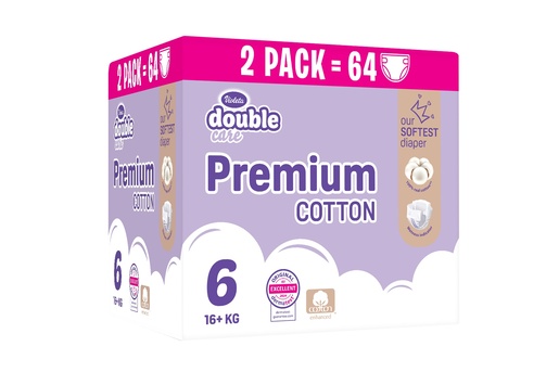 Violeta pelene Air Dry Premium Cotton Maxi Pack Box - Junior+ 6 (16+ kg), 64 kom