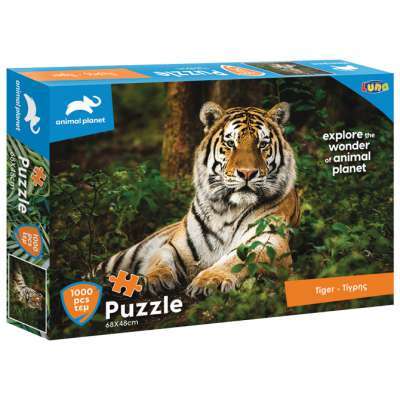 Diakakis puzzle 1000 kom Animal planet Tigar