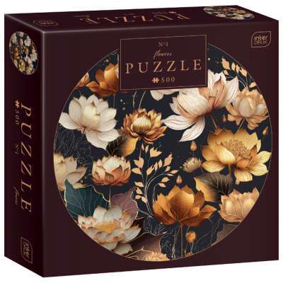 Interdruk puzzle 500 kom okrugle Flowers 1