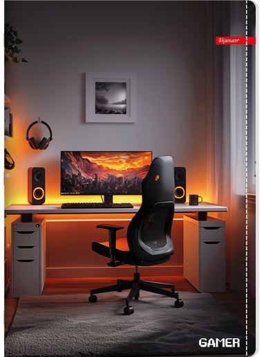 Set bilježnica Ilijanum Gamer, A4 linije, 52 listova, meki uvez, 10 KOM
