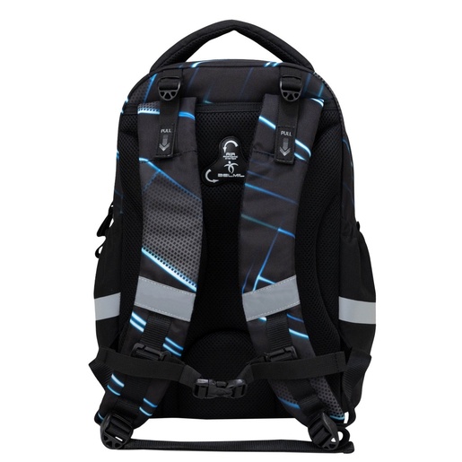 Školska torba, ergonomska, Belmil Leisure Plus Midnight Turbo