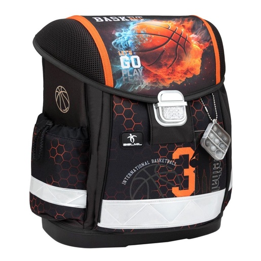 Školska torba, ergonomska, Belmil Classy Basketball Inferno