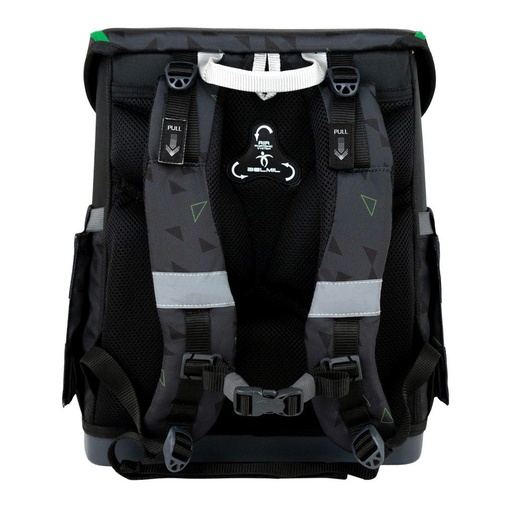 Školska torba, ergonomska, Belmil Compact with Patches Striker X