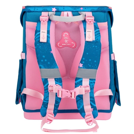 Školska torba, ergonomska, Belmil Compact with Patches Mermaid