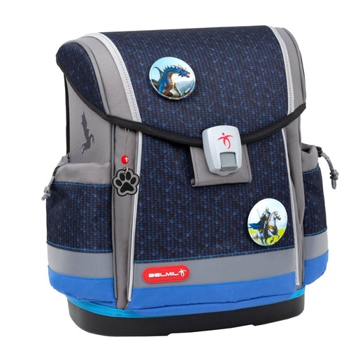 Školska torba, ergonomska, Belmil Classy Plus World of Dragons