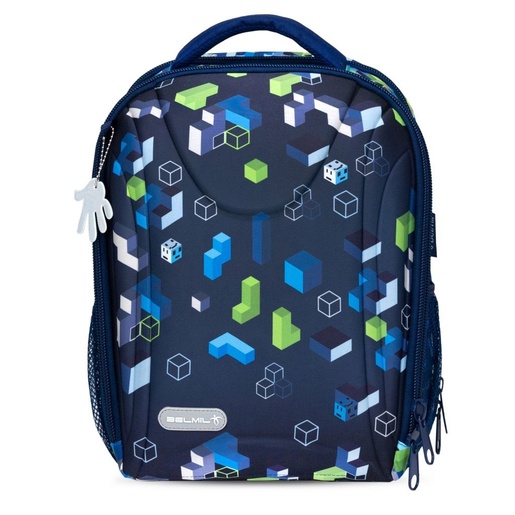 Školska torba, ergonomska, Belmil Sturdy Pixel Storm