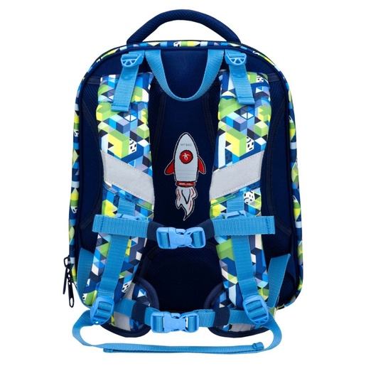 Školska torba, ergonomska, Belmil Sturdy Pixel Storm