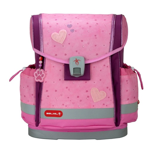 Školska torba, ergonomska, Belmil Classy Plus Rosie Hearts