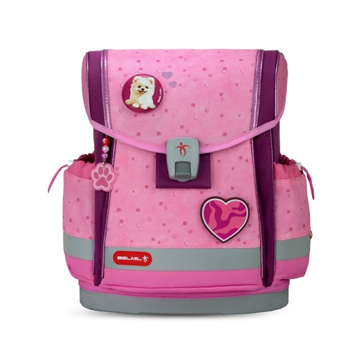 Školska torba, ergonomska, Belmil Classy Plus Rosie Hearts