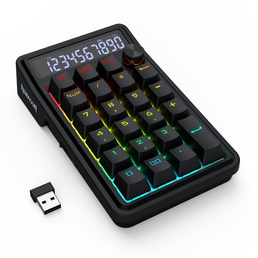 Redragon Cove K733-RGB-WL, mehanička gaming tipkovnica, numpad