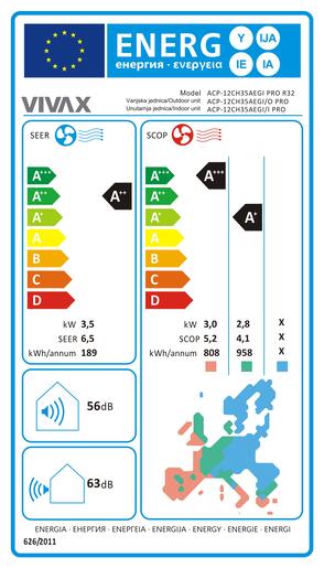 VIVAX COOL klima uređaj ACP-12CH35AEGI PRO R32