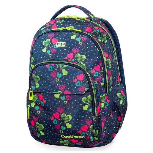 Školski ruksak, klasičan, CoolPack, Basic Plus, Lime Hearts