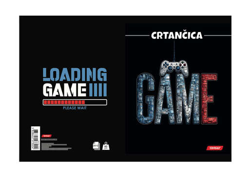 Crtančica TARGET, B5 linije, 16 listova, meko izdanje