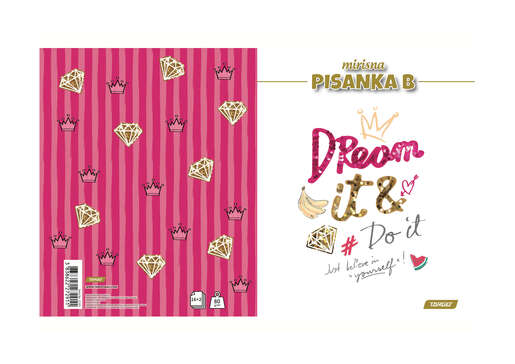 Pisanka B TARGET, B5 linije, 16 listova, meko izdanje