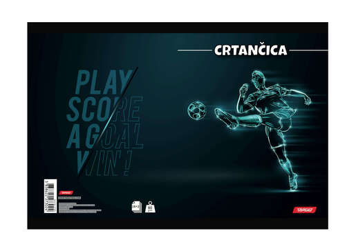 Crtančica TARGET, B5 linije, 16 listova, meko izdanje