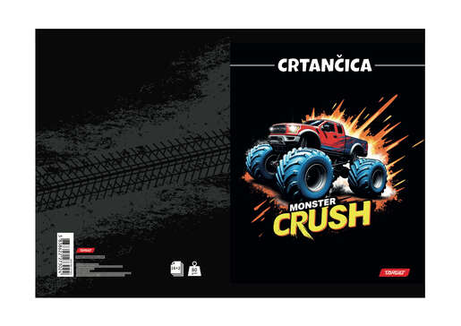 Crtančica TARGET, B5 linije, 16 listova, meko izdanje