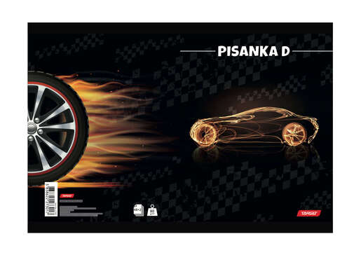 Pisanka D TARGET, B5 linije, 48 listova, meki uvez