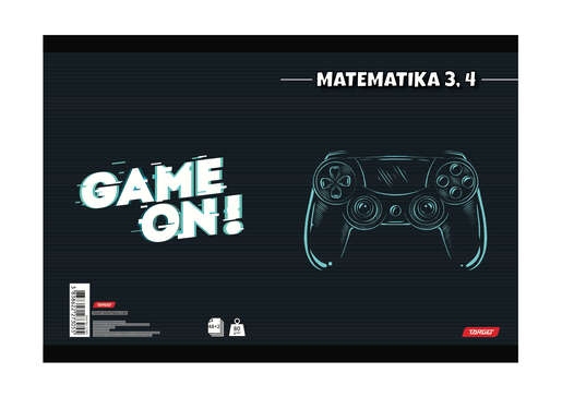 Pisanka matematika 3 i 4, TARGET, B5 kvadratići, 48 listova, meko izdanje