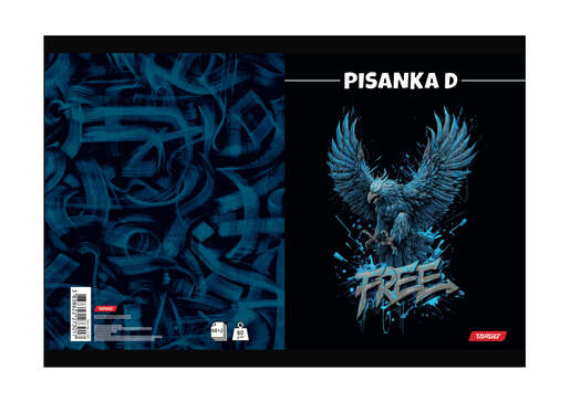 Pisanka D TARGET, B5 linije, 48 listova, meki uvez