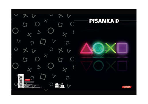 Pisanka D TARGET, B5 linije, 48 listova, meki uvez