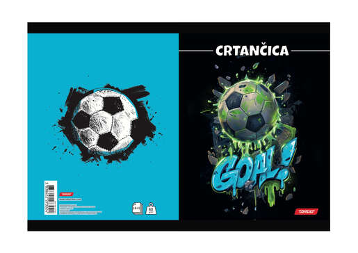 Crtančica TARGET, B5 linije, 16 listova, meko izdanje