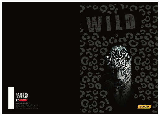 Set bilježnica, Target Animal Wild, A4, geometrija, 52 lista, meki uvez, 10 KOM