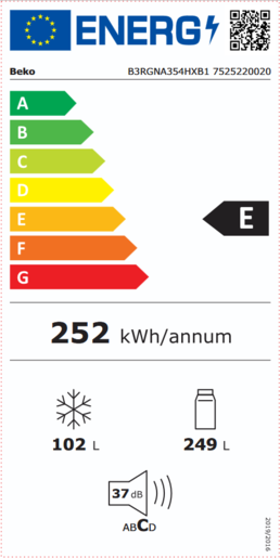 Beko hladnjak B3RGNA354HXB1
