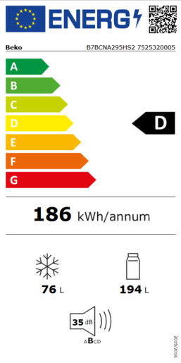 Beko hladnjak B7BCNA295HS2