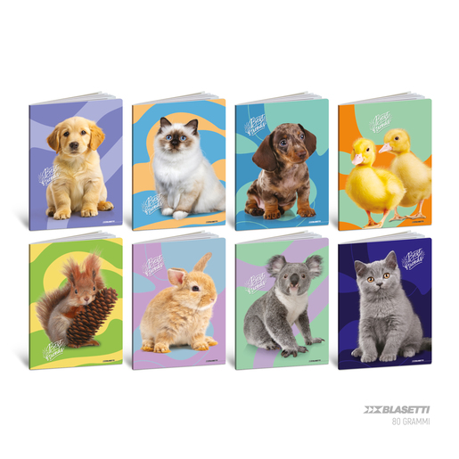 Set bilježnica Best Friends,  A4 kvadratići, 52 lista, meki uvez, 10 KOM