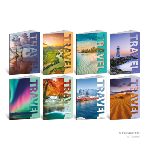 Set bilježnica Travel, A4 kvadratići, 52 lista, meki uvez, 10 KOM