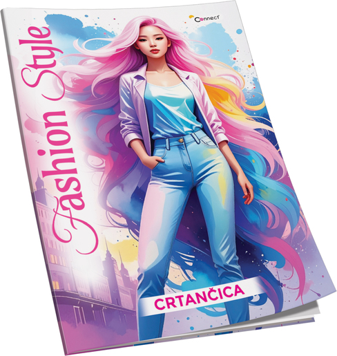 Crtančica Soft+ Premium Connect Girl, B5 linije, 24 listova, meki uvez