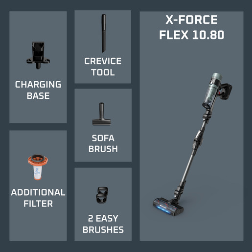 Rowenta štapni usisavač, X-Force Flex 10.80 Allergy, RH7A35E0