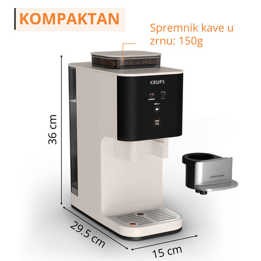Krups aparat za kavu Crush Ivory SA4001E0