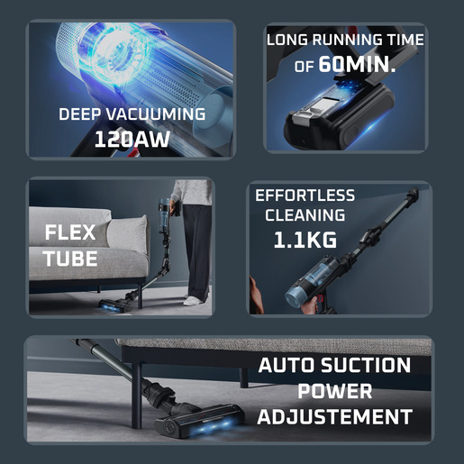 Rowenta štapni usisavač, X-Force Flex 10.80. Animal, RH7AD5E0