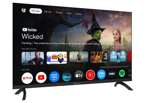 Tesla 32" DLED TV 32E655BHS, HD Ready, Google Smart TV