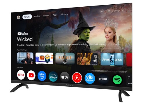 Tesla 32" DLED TV 32E655BHS, HD Ready, Google Smart TV