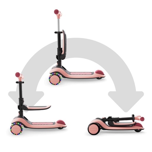 Kinderkraft romobil HALLEY 2, Rose pink