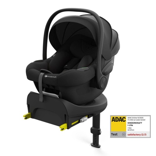 Kinderkraft ENDURA 3u1 Modular System (autosjedalice I-LITE + I-FIX ENDURA + baza ENDURA SAFE FX), Black