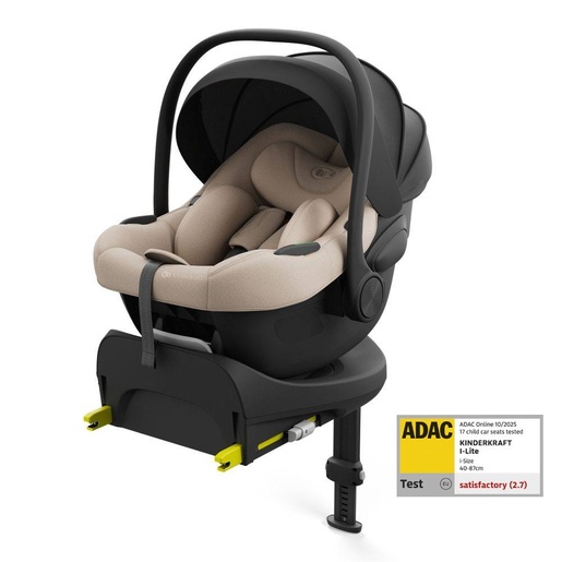 Kinderkraft ENDURA 3u1 Modular System (autosjedalice I-LITE + I-FIX ENDURA + baza ENDURA SAFE FX), Beige