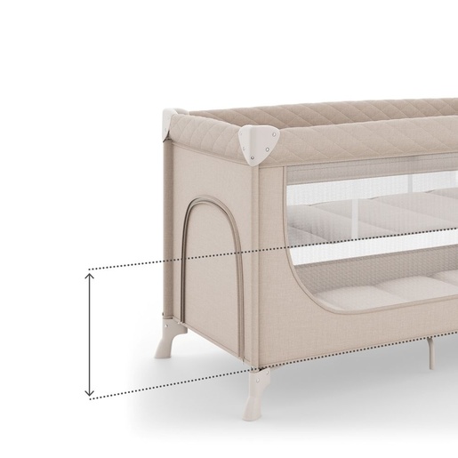 Kinderkraft putni krevetić LEODY UP, Beige